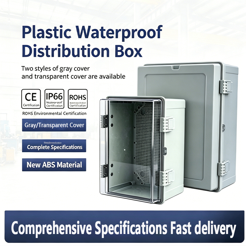 Outdoor Power Junction Box - Boîtier en plastique articulé IP66 ABS