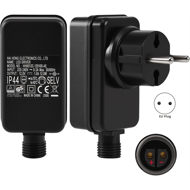 Outdoor Use Power Strip - Alimentation LED 12V/1A, remplacement de guirlandes