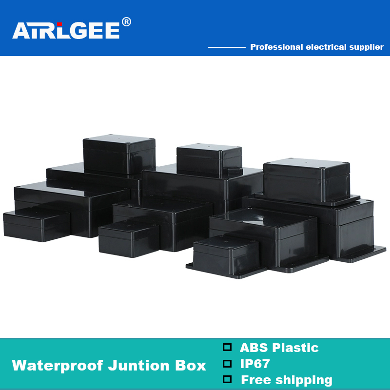 Outdoor Power Junction Box - Boîte de jonction étanche noire, boîte