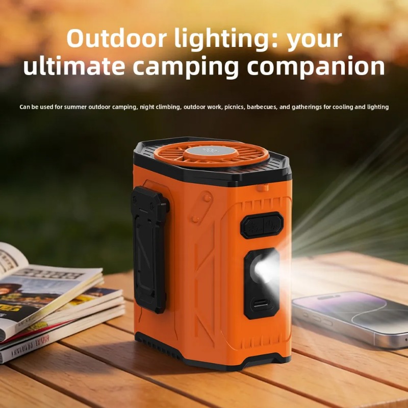 Outdoor Powerbank - Ventilateur portable pour travaux extérieurs, rechargeable