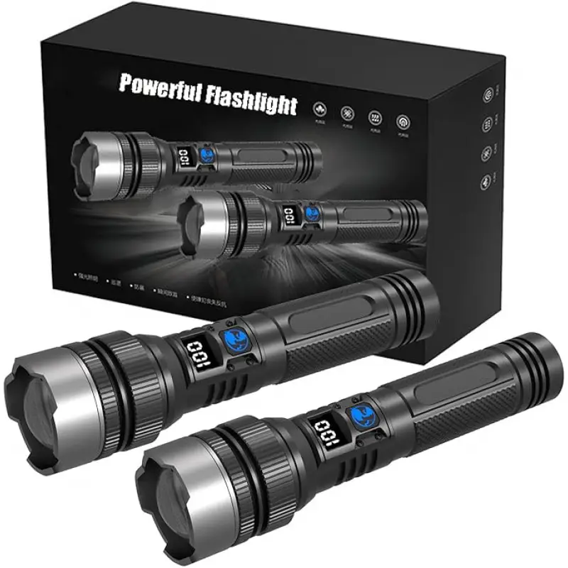 Outdoor Powerbank - Lampe de poche Rechargeable Ultra lumineuse,