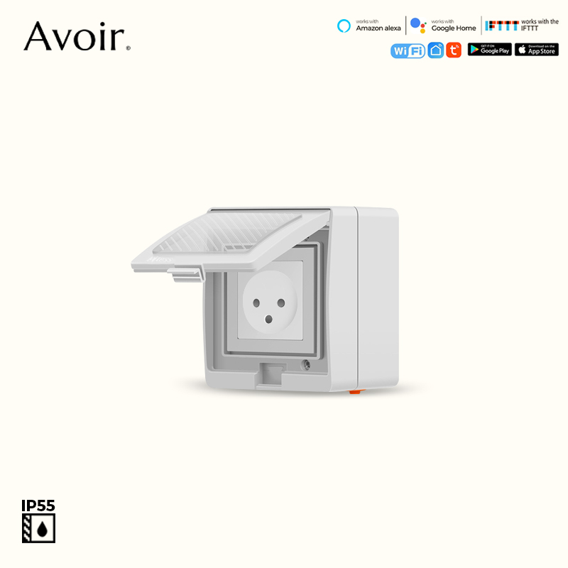 Outdoor Power Outlet With Remote Control - Avoir – prise intelligente Wifi Tuya,