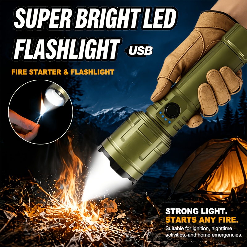 Outdoor Powerbank - Lampe torche, briquet et batterie externe