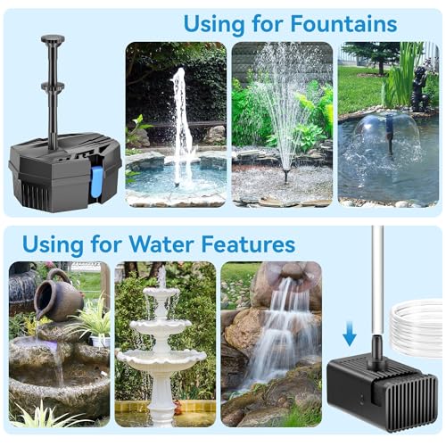 Outdoor Power Source - Pompe solaire pour fontaine 8W avec