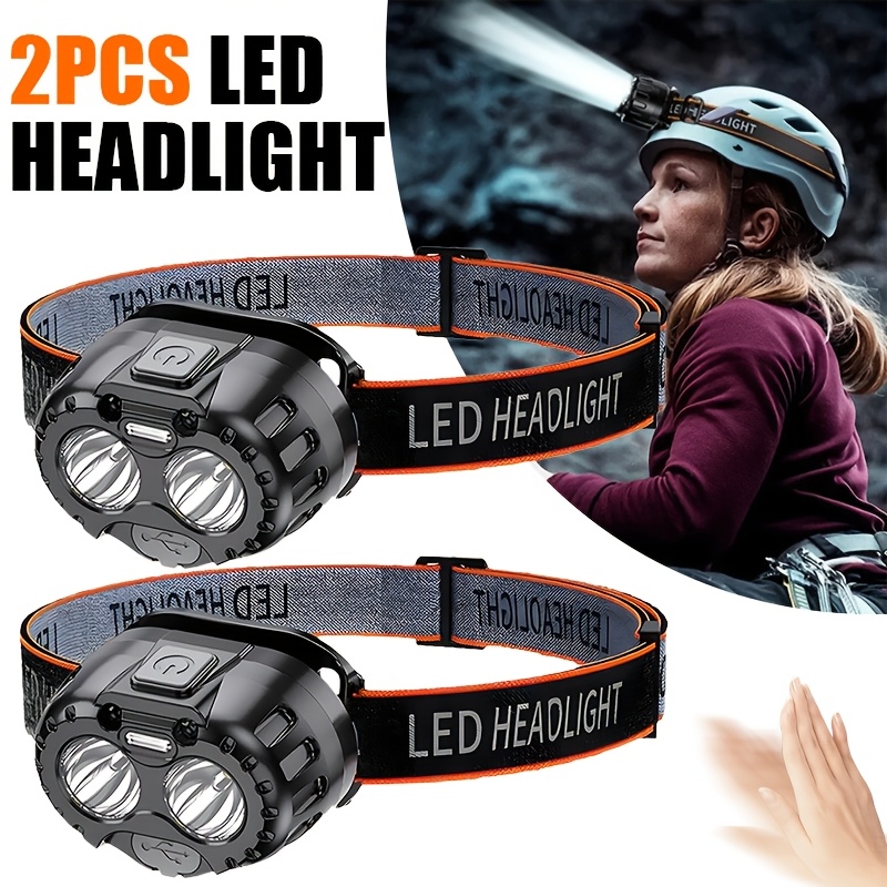 Outdoor Power Head - Lampe frontale LED puissante à induction,