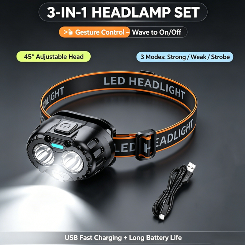 Lampe frontale LED puissante,  - Outdoor Power Head avis et prix