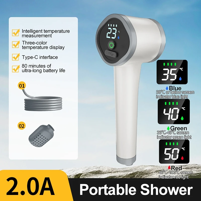 Douche sans fil pour jardin ex - Outdoor Power Head avis et prix