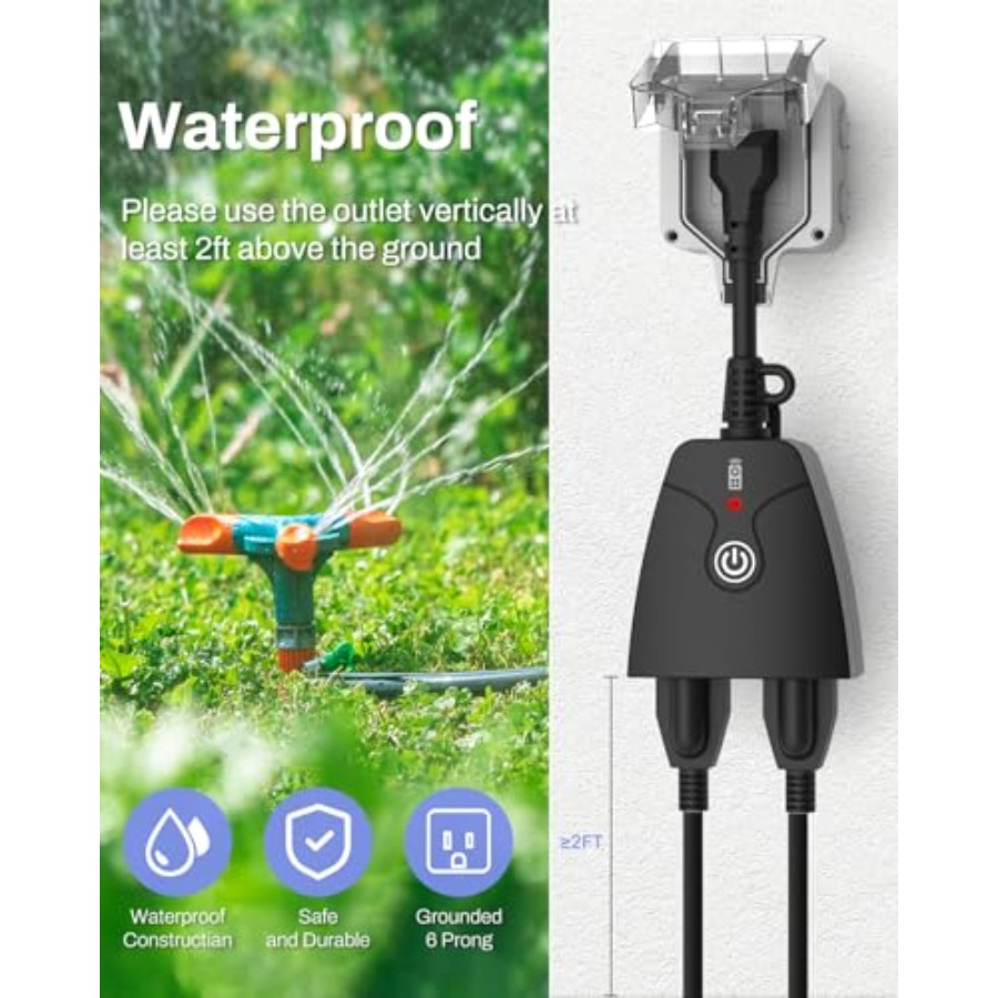 Prise de courant extérieure sa - Outdoor Power Outlet With Remote Control avis et prix