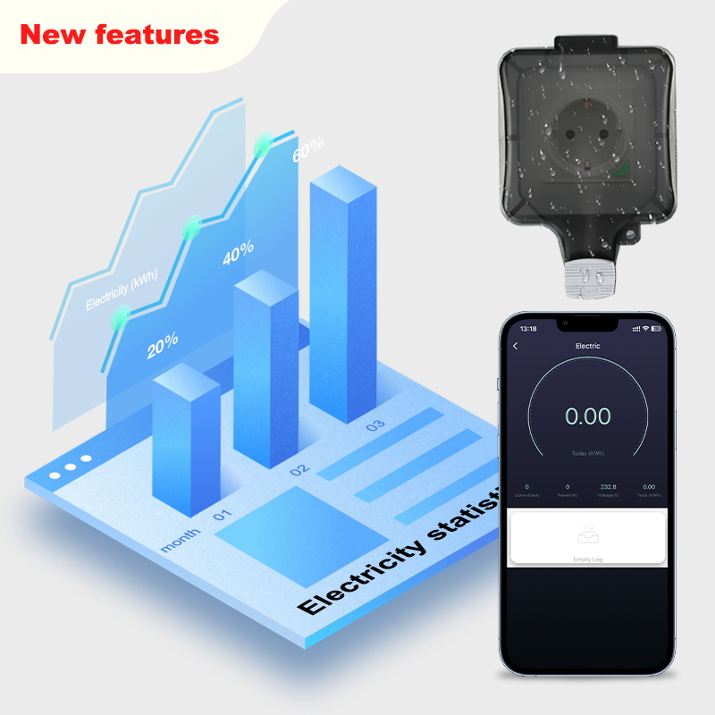 Avoir Tuya Zigbee prises élect - Outdoor Power Outlet With Remote Control avis et prix