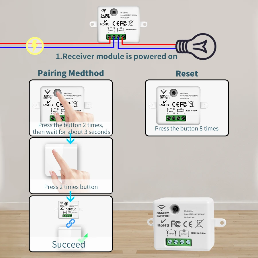 Interrupteur d'éclairage sans  - Outdoor Power Outlet With Remote Control avis et prix