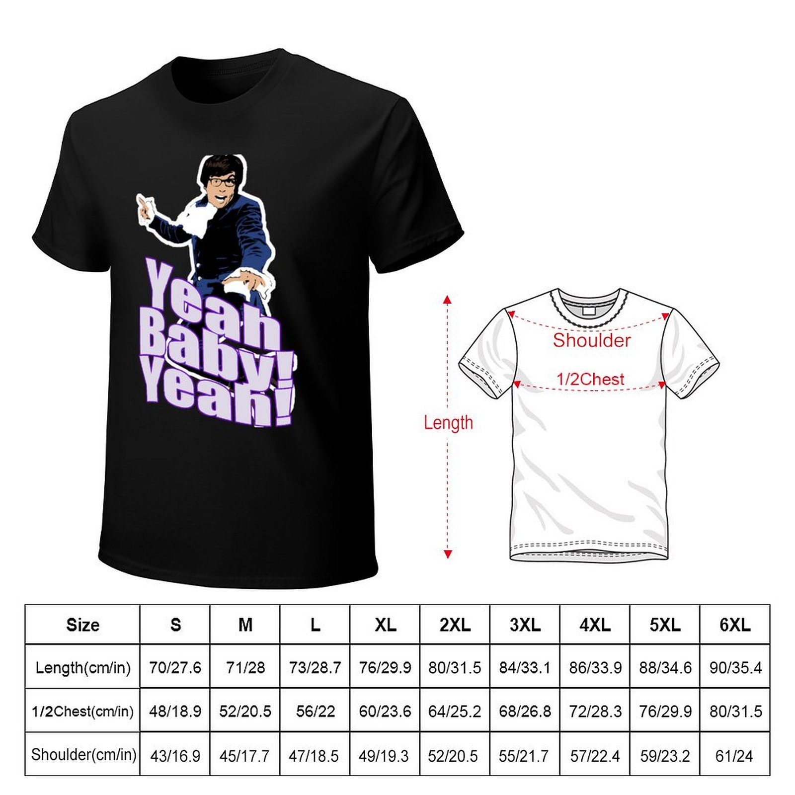 Austin Powers Yeah Baby Yeah T - Outdoor Power Austin avis et prix