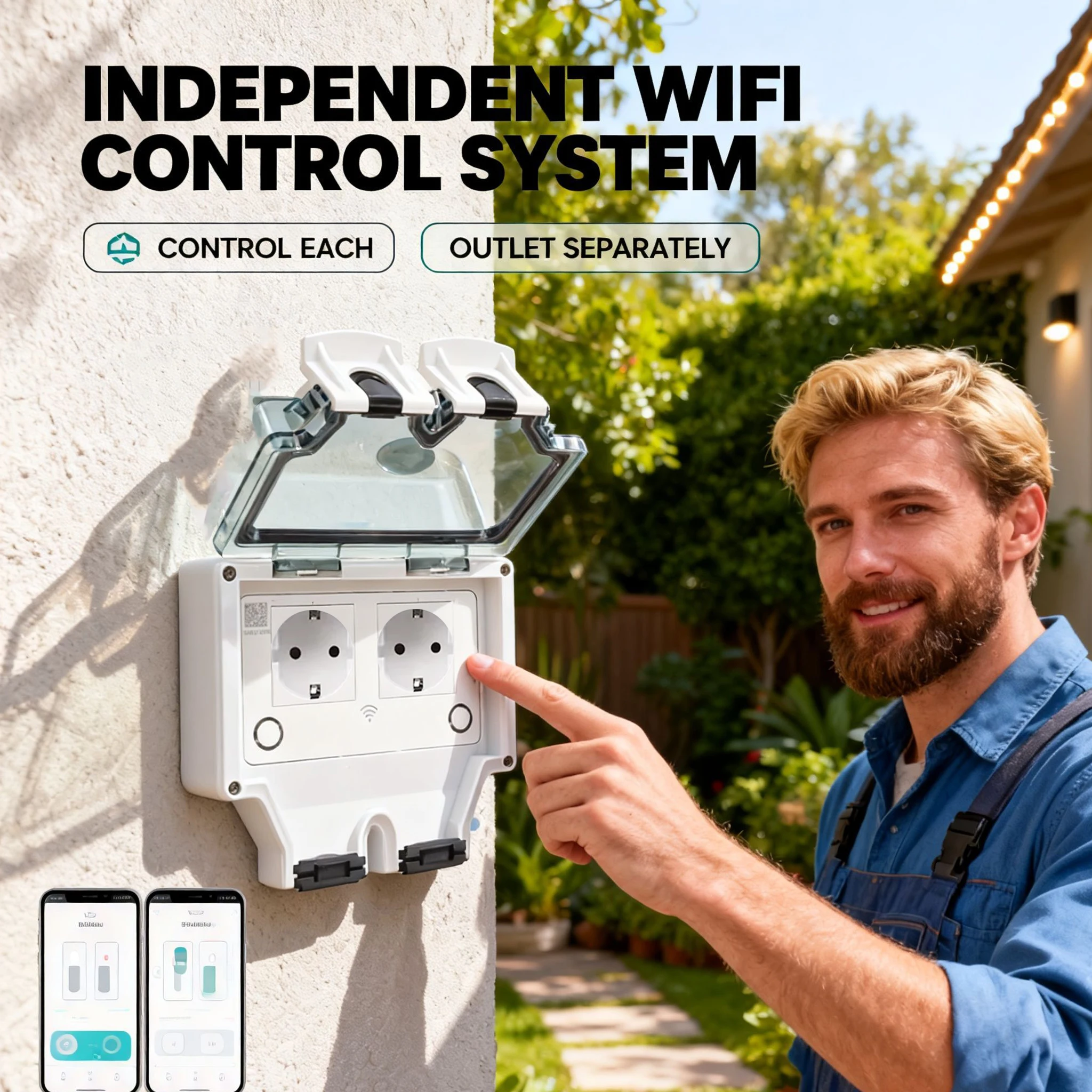 Tuya – prise murale électrique - Outdoor Power Outlet With Remote Control avis et prix