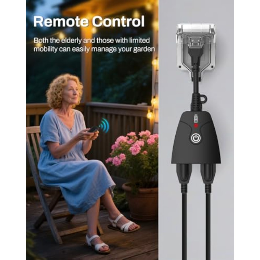 Prise de courant extérieure sa - Outdoor Power Outlet With Remote Control avis et prix