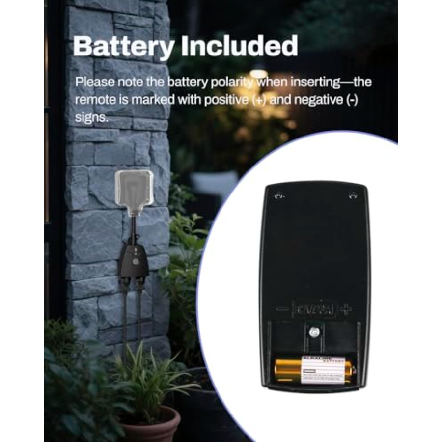 Prise de courant extérieure sa - Outdoor Power Outlet With Remote Control avis et prix